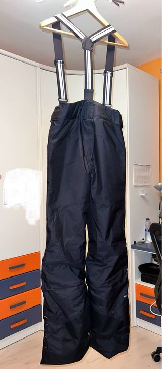 Pantalón de Snow con Tirantes Negro Wedze. Talla S