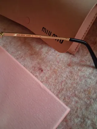 Gafas Miu Miu Mujer Dorado Marrón