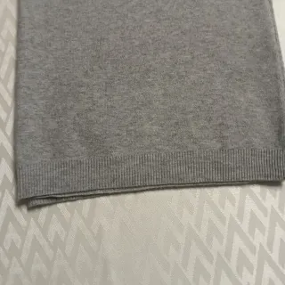 Pantalón de punto gris mujer