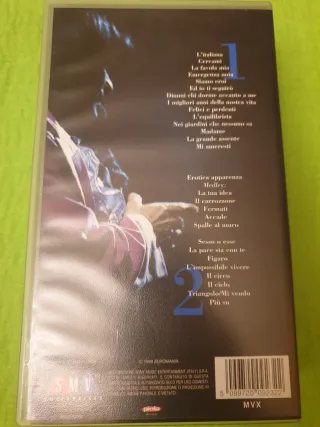 2 VHS Renato Zero Tour Dopo Tour