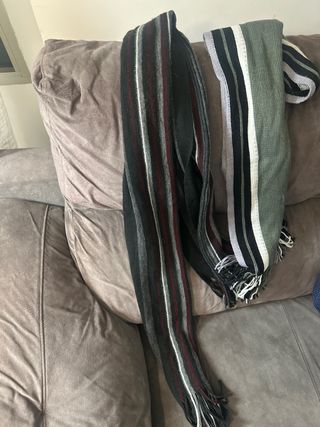 Lote de 2 bufandas a rayas