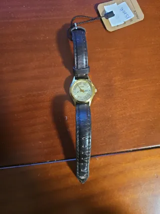 Reloj Citizen Dorado Mujer Correa Negra