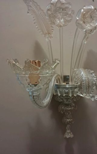 Applique Lampadario vetro di Murano