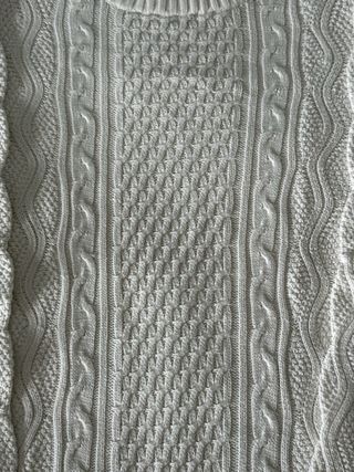 Jersey Pull&Bear cuello redondo blanco grueso