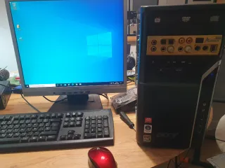 PC Acer Aspire M1100 Negro/Dorado