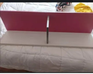 Cabecero infantil rosa y blanco