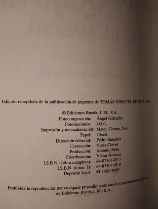 El Quijote Tomo I- II