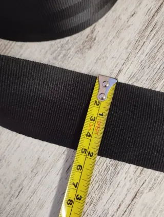 Cinta de cinturón de seguridad de coche negra