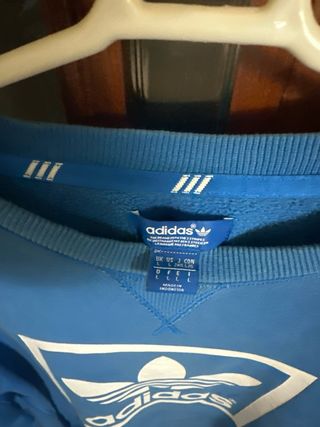 Sudadera Adidas Azul Talla M