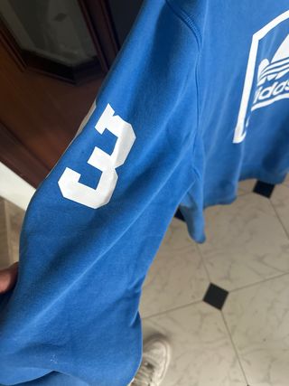 Sudadera Adidas Azul Talla M