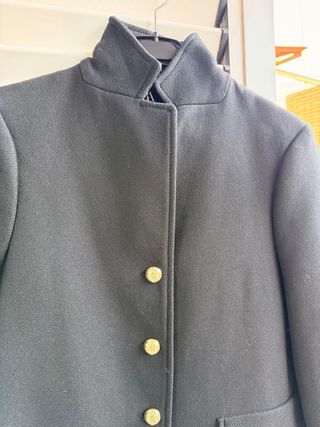 Chaqueta Zara Negra con Cuello de Pelo
