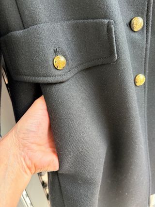 Chaqueta Zara Negra con Cuello de Pelo