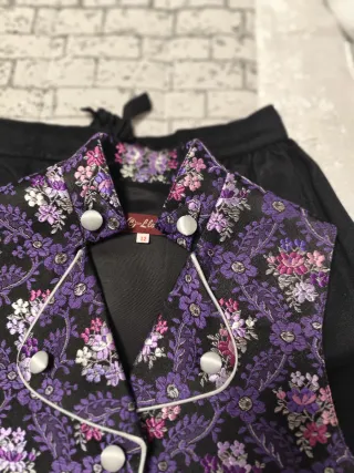Traje regional de fallero morado talla 12