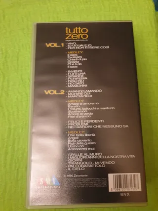 2 VHS Renato Zero - Tutto Zero Tour '96