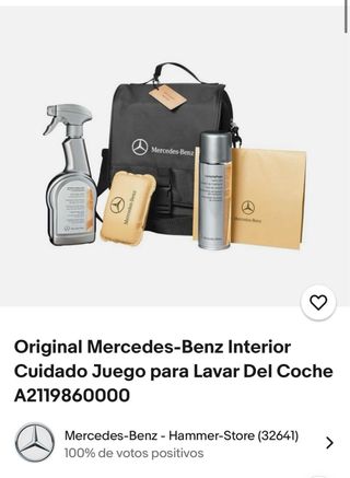 Kit original Mercedes Benz lavado interior