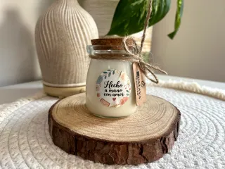 Vela artesanal aromática natural