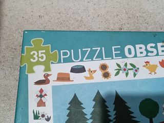 Puzzle Djeco Observación y Poster 35 piezas