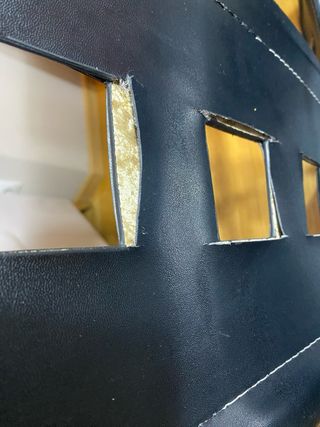 Mesa Comedor Cristal Negra y Patas Metálicas