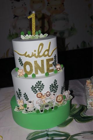 Torta finta battesimo azzurra orsetti