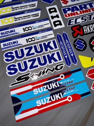KIT PEGATINAS SUZUKI MOTO 100 ANIVERSARIO CARENADO