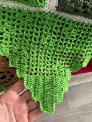 Colcha de ganchillo patchwork multicolor cama 90