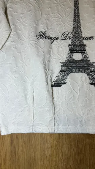 Chaqueta de punto blanca