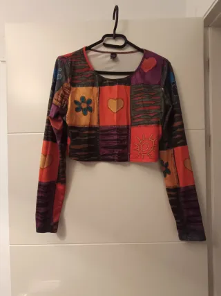 Camiseta corta patchwork