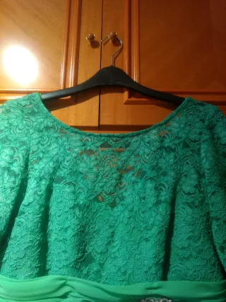 Vestido de fiesta verde