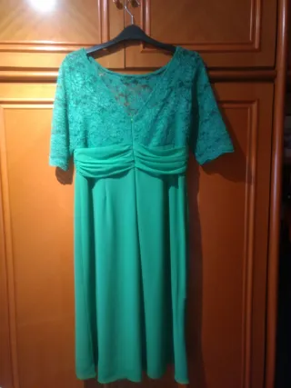 Vestido de fiesta verde