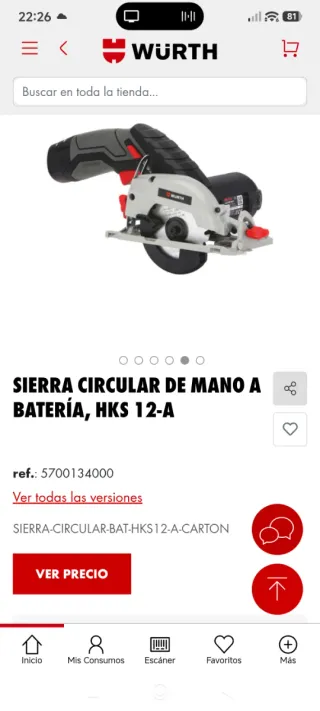 Sierra Circular Wurth HKS 12A