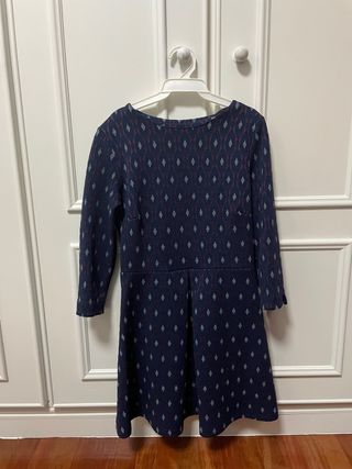 Vestido Sfera azul marino rombos. Talla S