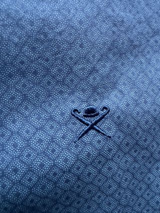 Camisa Hackett Azul Estampada