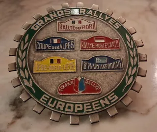 Raro Badge Grands Rallyes Europeens