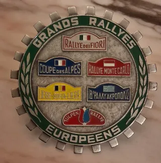 Raro Badge Grands Rallyes Europeens