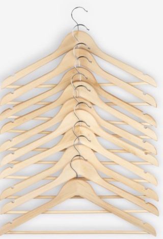 Pack 10 Perchas Madera Natural Disponibles varios