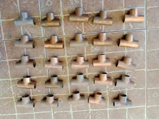 Lote piezas cobre fontanería
