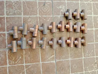 Lote piezas cobre fontanería