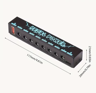 Fuente Alimentación 8 Pedales Guitarra