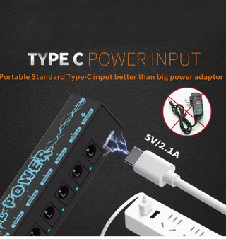 Fuente Alimentación 8 Pedales Guitarra