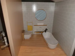 Casa de muñecas de madera