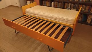 Letto singolo con secondo letto estraibile