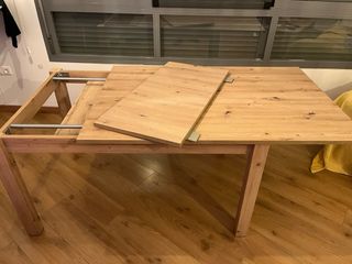 Mesa comedor extensible madera