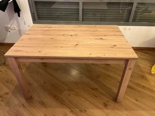 Mesa comedor extensible madera
