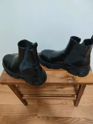 Botines Chelsea Zara Hombre Negro