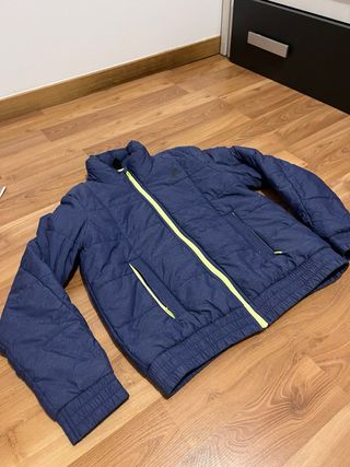 Chaqueta Nike Azul Talla M Cremallera Verde