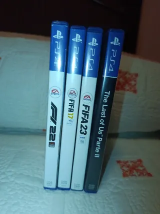 4 Videojuegos PS4: FIFA 23, FIFA 17, F1 22, The La