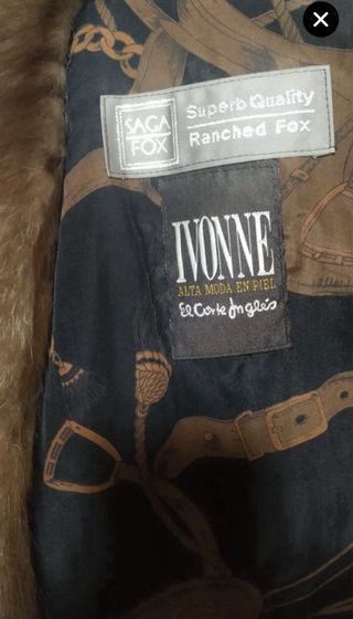 Abrigo de piel de zorro