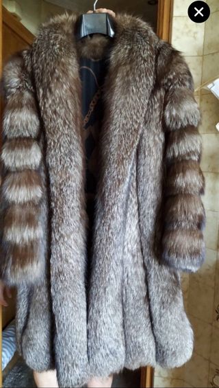 Abrigo de piel de zorro