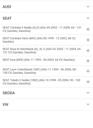 Cárter de aluminio Volkswagen