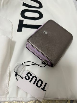 Monedero Tous Gris y Lila